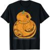 imageStar Wars BB8 Pumpkin Carving Halloween TShirtBlack