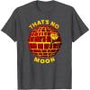 imageStar Wars Classic Halloween Thats No Moon Logo TShirtDark Heather Grey
