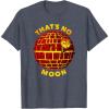 imageStar Wars Classic Halloween Thats No Moon Logo TShirtHeather Blue