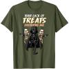 imageStar Wars Darth Vader Skeleton Halloween TShirtOlive Green
