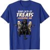 imageStar Wars Darth Vader Skeleton Halloween TShirtRoyal Blue