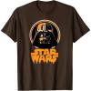 imageStar Wars Darth Vader Spooky Dripping Logo Halloween TShirtBrown