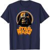 imageStar Wars Darth Vader Spooky Dripping Logo Halloween TShirtNavy Blue