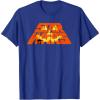 imageStar Wars Halloween JackoLantern and ATAT Logo TShirtRoyal Blue