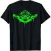 imageStar Wars Halloween Yoda Oozing Portrait TShirtBlack