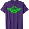 imageStar Wars Halloween Yoda Oozing Portrait TShirtPurple
