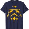 imageStar Wars Stormtrooper Oozing Helmet Halloween TShirtNavy Blue