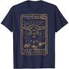 imageStar Wars The Mandalorian Halloween Card Outline TShirtNavy Blue