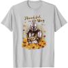 imageStar Wars The Mandalorian Halloween Thankful Is The Way TShirtSilver Grey