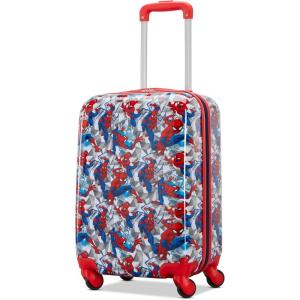 imageAmerican Tourister Star Wars R2D2 CarryOn Luggage  Airline Approved Durable Hardshell with Favorite Rebel Droid  Roll Confidentially with Spinner Wheels ampamp Colorful Adjustable HandleSpiderman Iconic