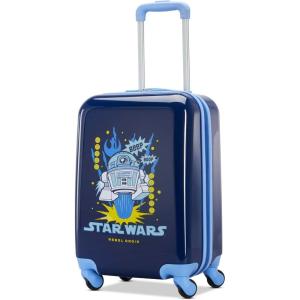 imageAmerican Tourister Star Wars R2D2 CarryOn Luggage  Airline Approved Durable Hardshell with Favorite Rebel Droid  Roll Confidentially with Spinner Wheels ampamp Colorful Adjustable HandleR2D2