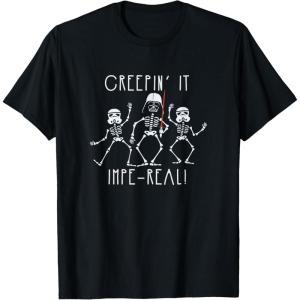 imageStar Wars Classic Halloween Creepin It ImpeReal TShirtBlack