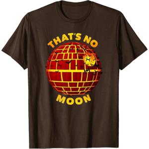 imageStar Wars Classic Halloween Thats No Moon Logo TShirtBrown