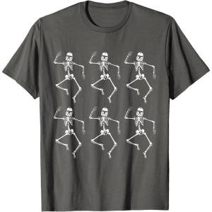 imageStar Wars Clone Trooper Dancing Skeletons Halloween TShirtAsphalt Grey