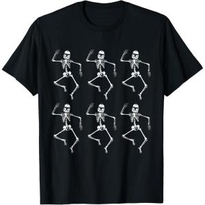 imageStar Wars Clone Trooper Dancing Skeletons Halloween TShirtBlack