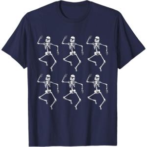 imageStar Wars Clone Trooper Dancing Skeletons Halloween TShirtNavy Blue