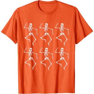 imageStar Wars Clone Trooper Dancing Skeletons Halloween TShirtOrange