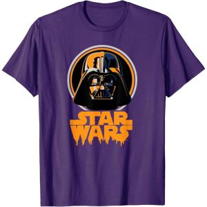 imageStar Wars Darth Vader Spooky Dripping Logo Halloween TShirtPurple