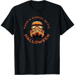 imageStar Wars Halloween A Ghoulactic Stormtrooper Face TShirtBlack