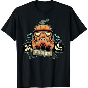 imageStar Wars Halloween Stormtrooper JackoLantern Pumpkin TShirtBlack