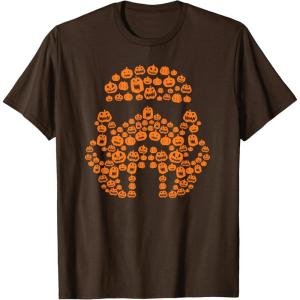 imageStar Wars Halloween Stormtrooper JackoLantern Pumpkins TShirtBrown