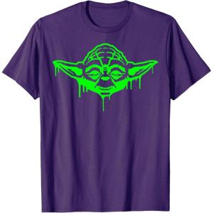 imageStar Wars Halloween Yoda Oozing Portrait TShirtPurple