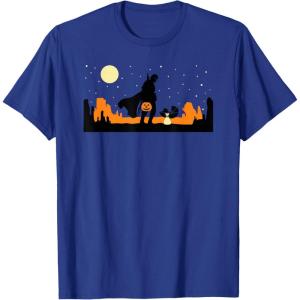 imageStar Wars The Mandalorian Halloween Candy Hunters Silhouette TShirtRoyal Blue