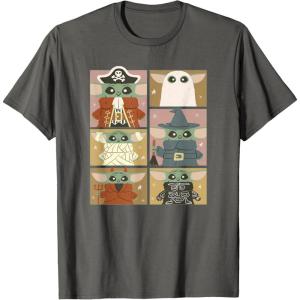 imageStar Wars The Mandalorian Halloween Grogu Costumes Box Up TShirtAsphalt Grey