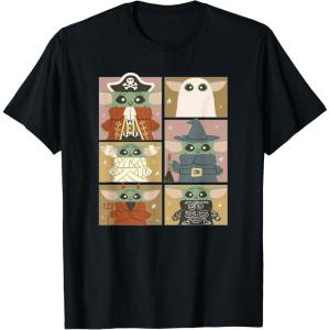 imageStar Wars The Mandalorian Halloween Grogu Costumes Box Up TShirtBlack