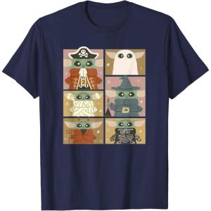 imageStar Wars The Mandalorian Halloween Grogu Costumes Box Up TShirtNavy Blue