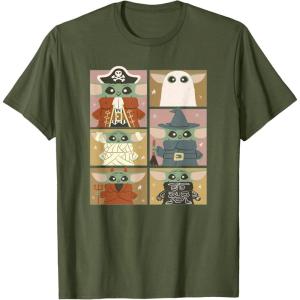 imageStar Wars The Mandalorian Halloween Grogu Costumes Box Up TShirtOlive Green