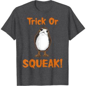 imageStar Wars Trick Or Squeak Halloween TShirtDark Heather Grey