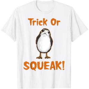 imageStar Wars Trick Or Squeak Halloween TShirtWhite