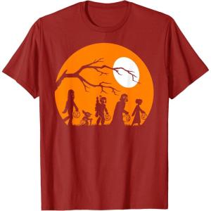 imageStar Wars Trick Or Treat Halloween Silhouette TShirtCranberry Red