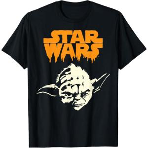 imageStar Wars Yoda Dripping Ooze Logo Halloween TShirtBlack