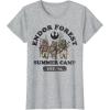 imageStar Wars Endor Forest Summer Camp Graphic TShirt Z1 TShirtHeather Grey