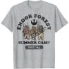 imageStar Wars Endor Forest Summer Camp Graphic TShirt Z1 TShirtHeather Grey