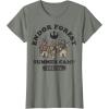 imageStar Wars Endor Forest Summer Camp Graphic TShirt Z1 TShirtOlive Heather