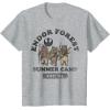 imageStar Wars Endor Forest Summer Camp Group Shot Faded Portrait TShirtHeather Grey