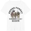 imageStar Wars Endor Forest Summer Camp Group Shot Faded Portrait TShirtWhite