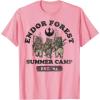 imageStar Wars Endor Forest Summer Camp Graphic TShirt Z1 TShirtPink