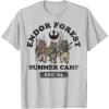 imageStar Wars Endor Forest Summer Camp Graphic TShirt Z1 TShirtSilver Grey