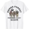 imageStar Wars Endor Forest Summer Camp Group Shot Faded Portrait TShirtWhite