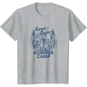 imageKids Star Wars Classic Forest Of Endor Summer Camp Vintage Ewok TShirtHeather Grey