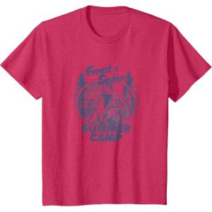 imageKids Star Wars Classic Forest Of Endor Summer Camp Vintage Ewok TShirtRed Heather