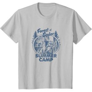 imageKids Star Wars Classic Forest Of Endor Summer Camp Vintage Ewok TShirtSilver Grey