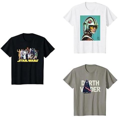 imageStar Wars Boys Girls and Toddlers ShortSleeve TShirts MultipacksStar Wars Classic Heroes and Villains