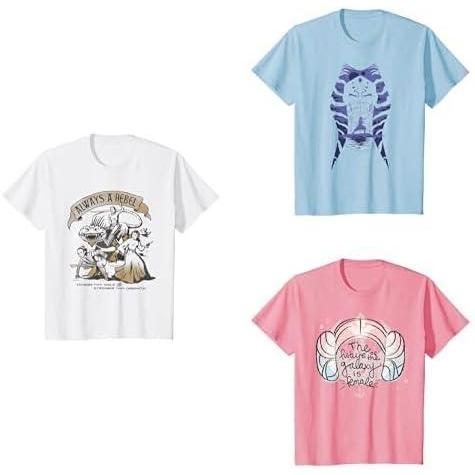 imageStar Wars Boys Girls and Toddlers ShortSleeve TShirts MultipacksStar Wars Women of the Galaxy