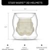 imageJoyJolt Star Wars Stormtrooper Borosilicate Glass Coffee Mug 65 oz Double Wall Heat Resistant Dishwasher Safe Includes 1Stormtrooper