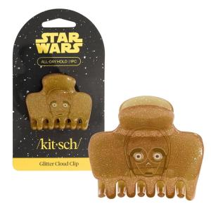 imageKitsch x Star Wars Stormtrooper Glitter Hair Clip for Women  Iconic GalaxyInspired Claw Clip  EcoFriendly Recycled Plastic Strong Secure Grip  Ideal Gifts for Women Hair Accessories for GirlsC3PO
